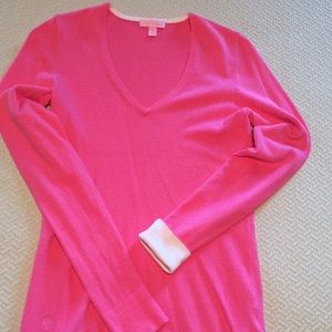 Lilly Pulitzer Pink v-neck Sweater